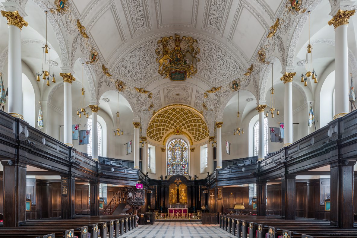 St Clement Danes Church Looking East