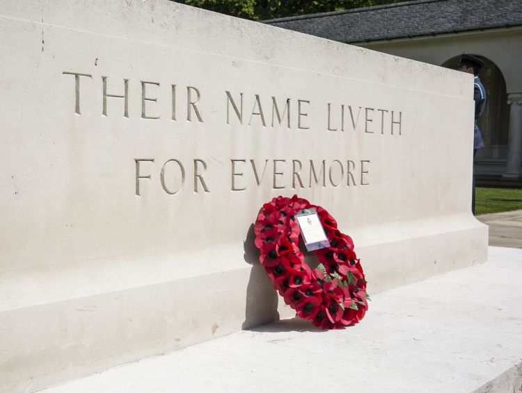 Solitary wreath at Runnymede