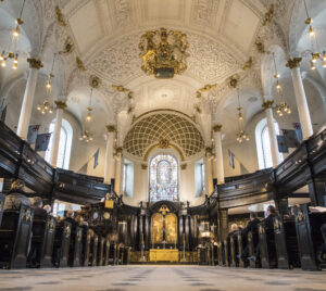 St Clement Danes Church looking East